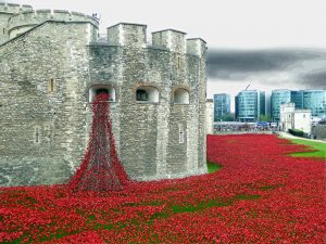 'Poppies of Remembrance', Tower of London 