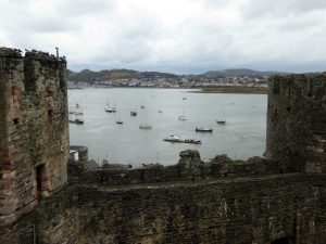 Conwy harbor from castle